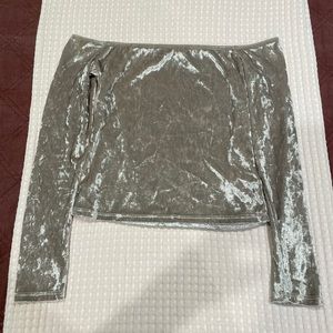 Urban Outfitters Velvet Shirt Size S